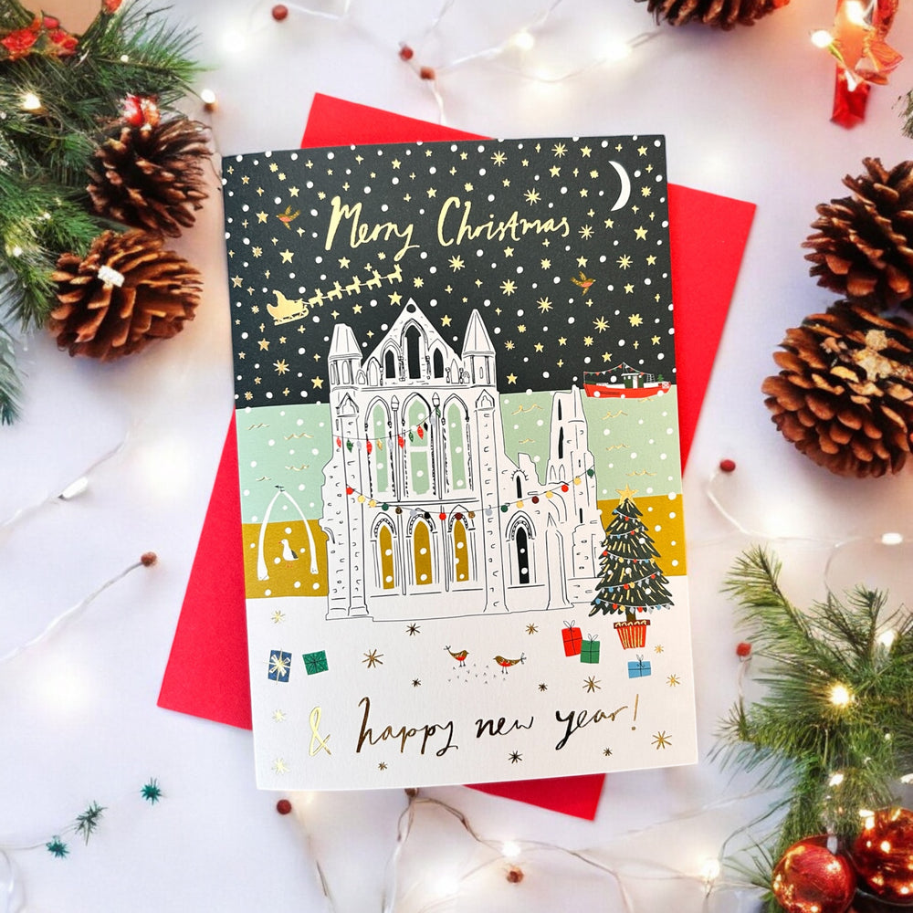 Whitby Abbey Christmas Card