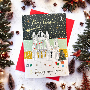 
                  
                    Load image into Gallery viewer, Whitby Abbey Christmas Card
                  
                