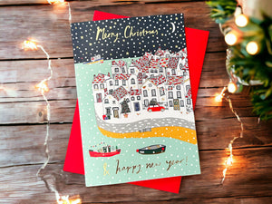 
                  
                    Load image into Gallery viewer, Coastal Village Christmas Card
                  
                