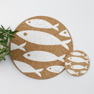 
                  
                    Load image into Gallery viewer, Fish Cork Placemats &amp;amp; Coasters
                  
                