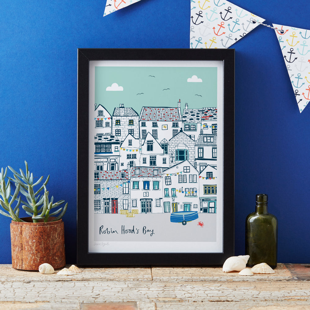 
                  
                    Load image into Gallery viewer, Robin Hood&amp;#39;s Bay Cottages Art Print
                  
                