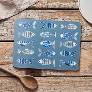 
                  
                    Load image into Gallery viewer, Patterned Fish Melamine Placemat
                  
                
