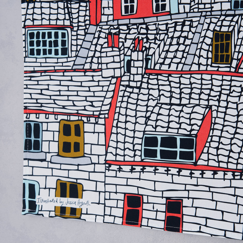 
                  
                    Load image into Gallery viewer, Over the Rooftops Tea Towel
                  
                