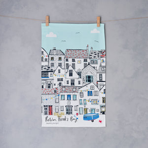 
                  
                    Load image into Gallery viewer, Robin Hood&amp;#39;s Bay Cottages Tea Towel
                  
                