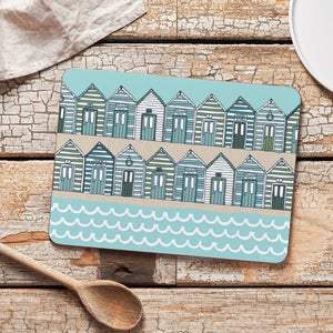 
                  
                    Load image into Gallery viewer, Beach Huts Sand Melamine Placemat
                  
                
