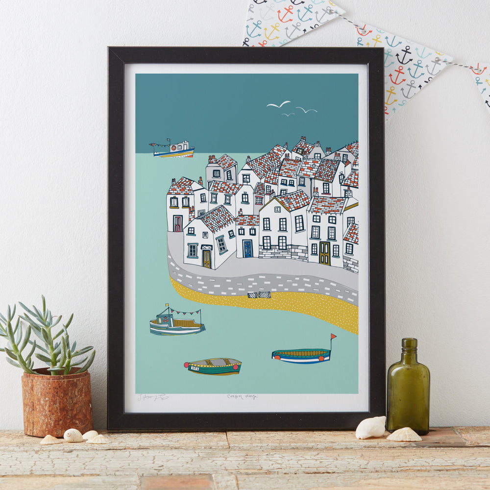 
                  
                    Load image into Gallery viewer, Coastal Village Art Print
                  
                