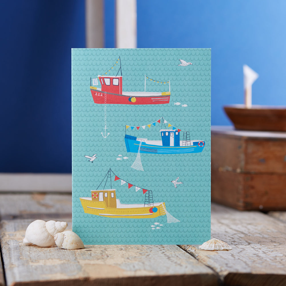 Fishing Boats Greeting Card