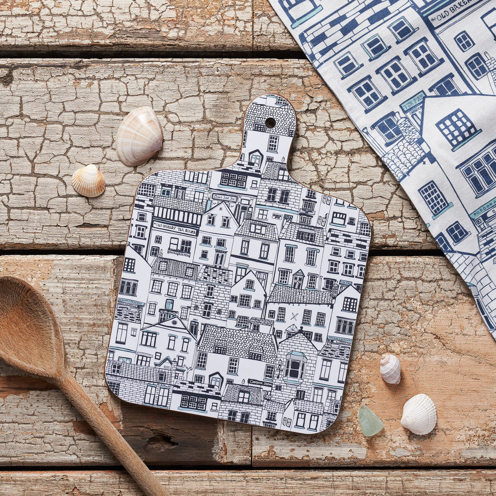 Houses Illustration Chopping Board - Small