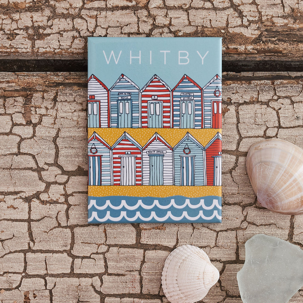 Whitby Beach Huts Magnet