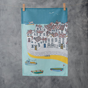 
                  
                    Load image into Gallery viewer, Coastal Village Tea Towel
                  
                