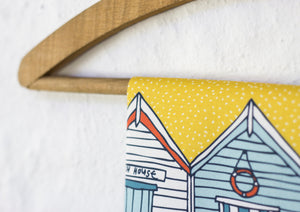 
                  
                    Load image into Gallery viewer, Beach Huts Tea Towel
                  
                