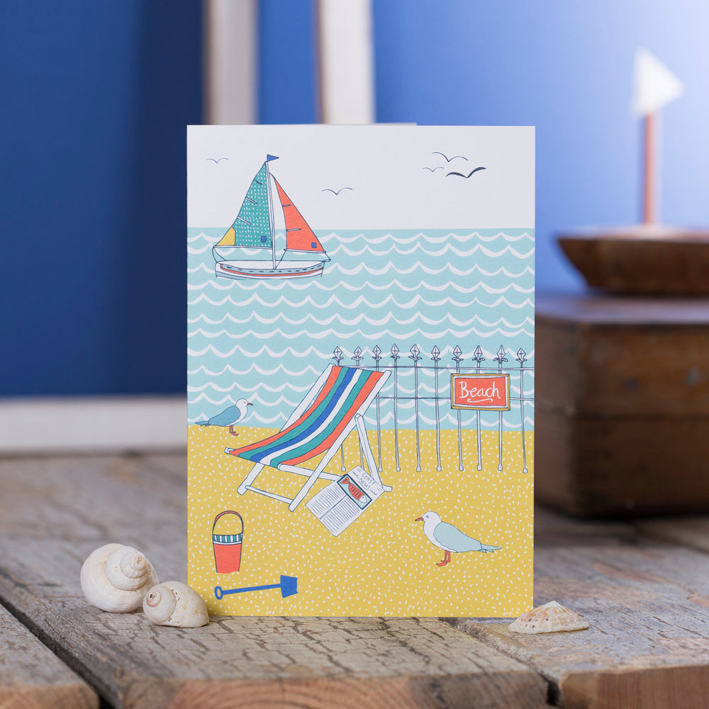 Beach Scene Greeting Card