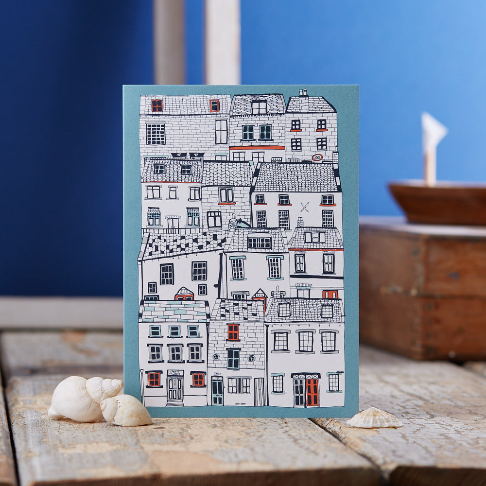 Houses Illustration Greeting Card