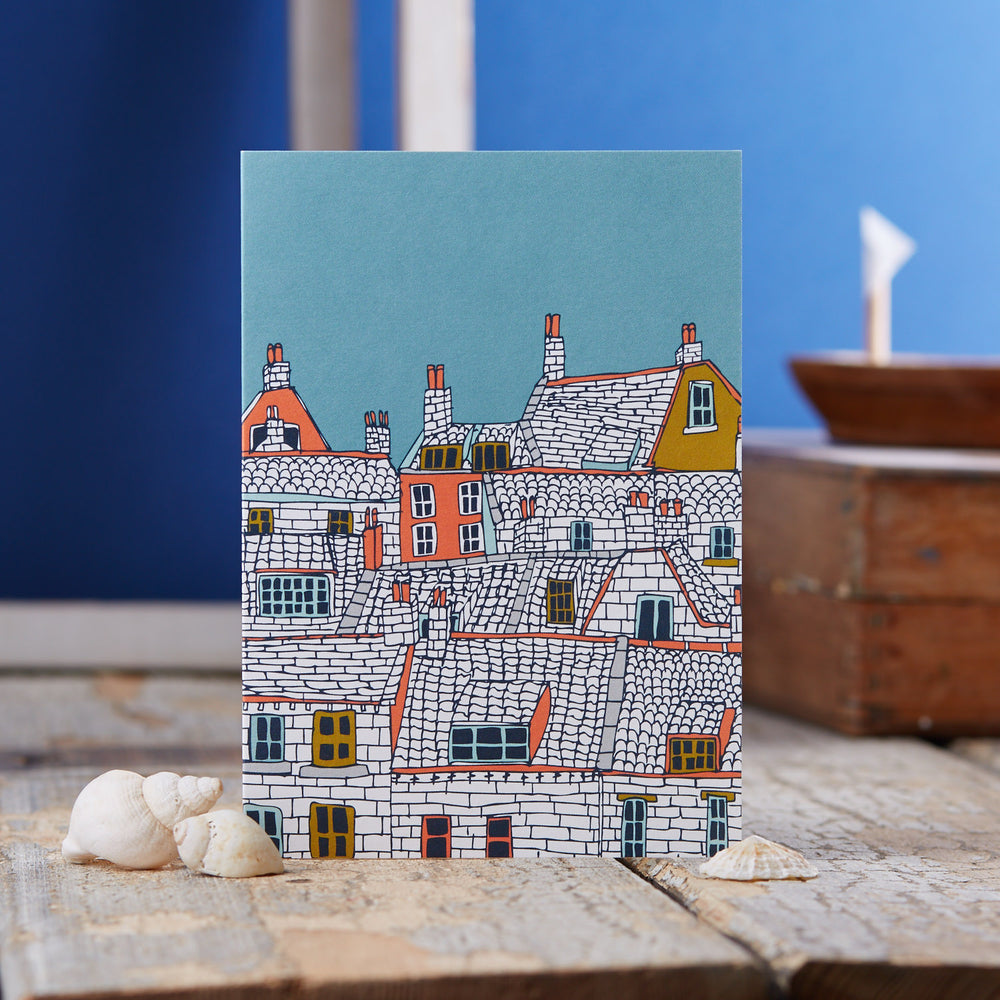 Over the Rooftops Greeting Card