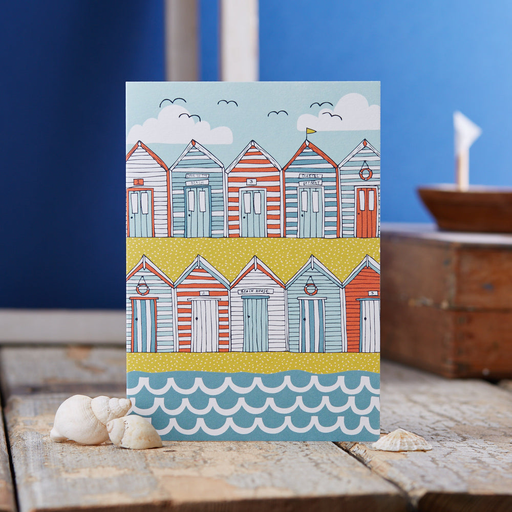 
                  
                    Load image into Gallery viewer, Beach Huts Greeting Card
                  
                